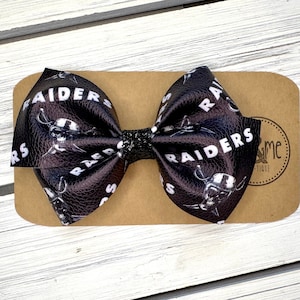 Raiders Team Hair Bow