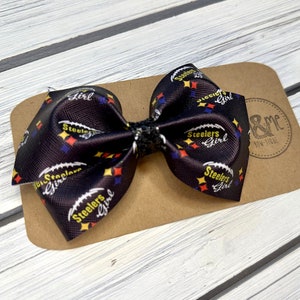 Steelers Girl Hair Bow