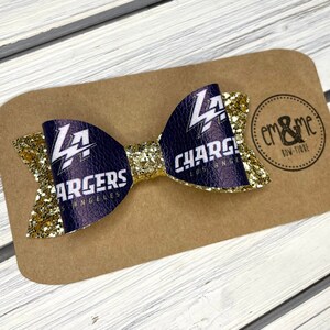 4” LA Chargers Hair Bow