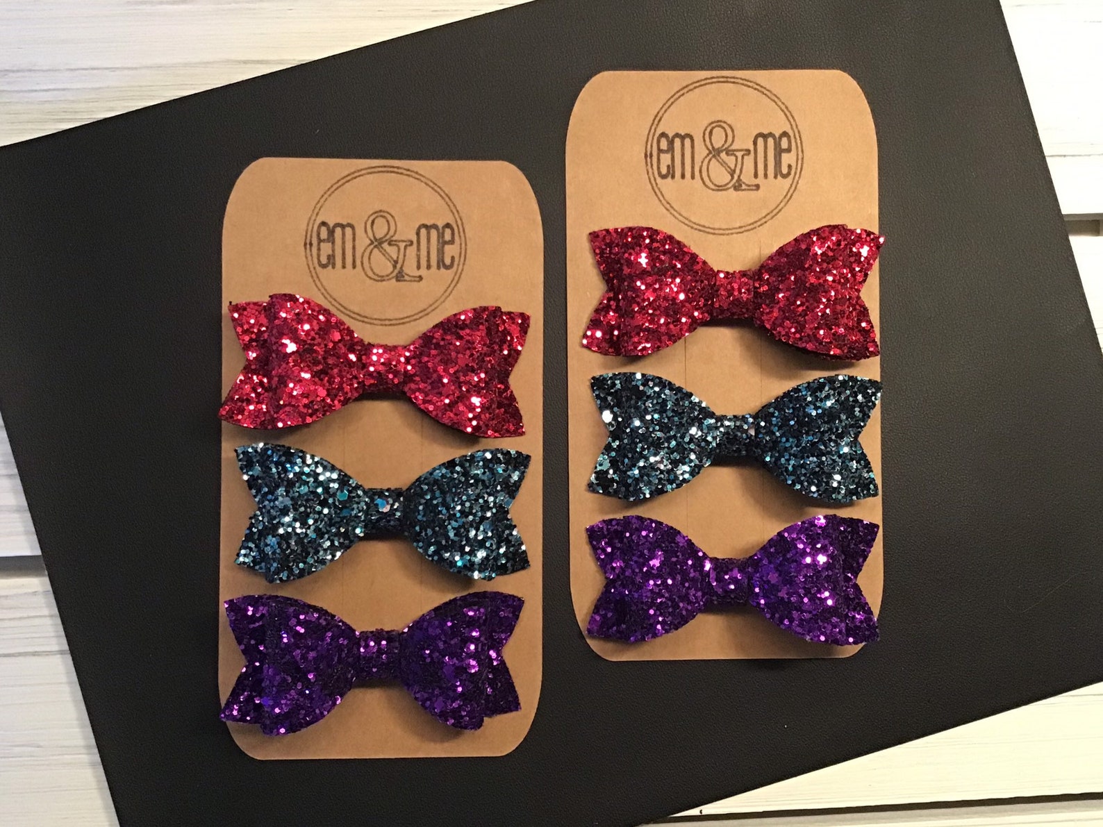 Purple Small Bow Clip main image 1