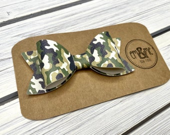 4” Camo Hair bow