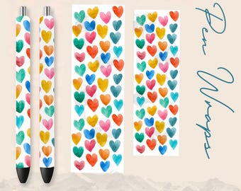 Valentine’s Day Conchas & Jarros Pen Wrap PNG | Mexican-Themed Pen Wrap Design
