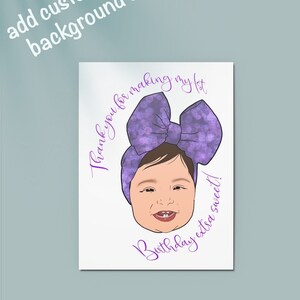 Imagen de dibujos animados de cara con forma de cómic, imagen digital personalizada para uso impreso