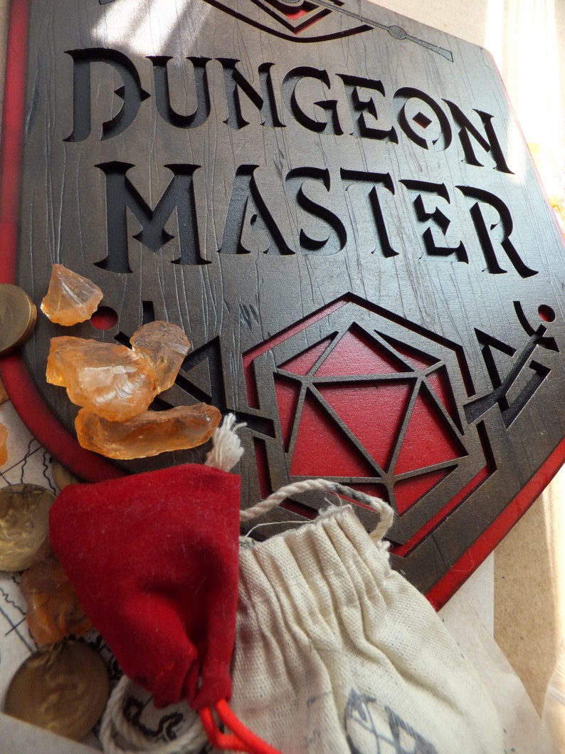 DUNGEON MASTER Sign, Medieval Fantasy Home Decor, D&D Gifts, Role Play ...