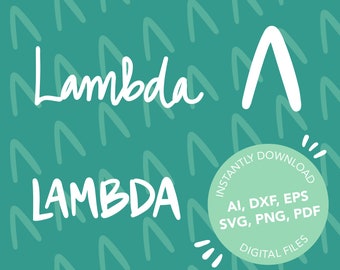 TÉLÉCHARGEMENT NUMÉRIQUE Lambda (ai, eps, dxf, pdf, svg, png)