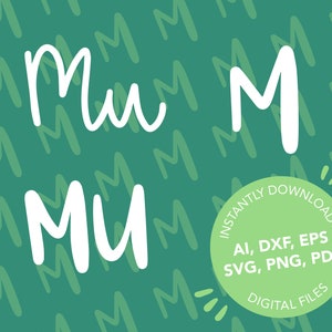 Mu DIGITALE DOWNLOAD (ai, eps, dxf, pdf, svg, png)