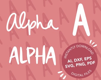 Alpha Vector Bundle - 3 Style Set for Cricut & Silhouette - Cut Files for Vinyl, DIY Gifts (Digital Download)