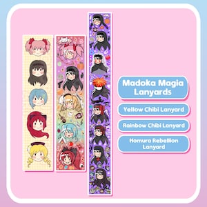 Puella Magi Madoka Magica Convention Badge Keys 2.5cm Lanyard