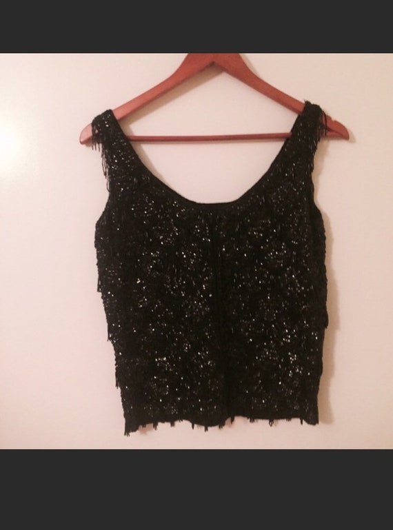 Vintage Beaded Tank - image 1