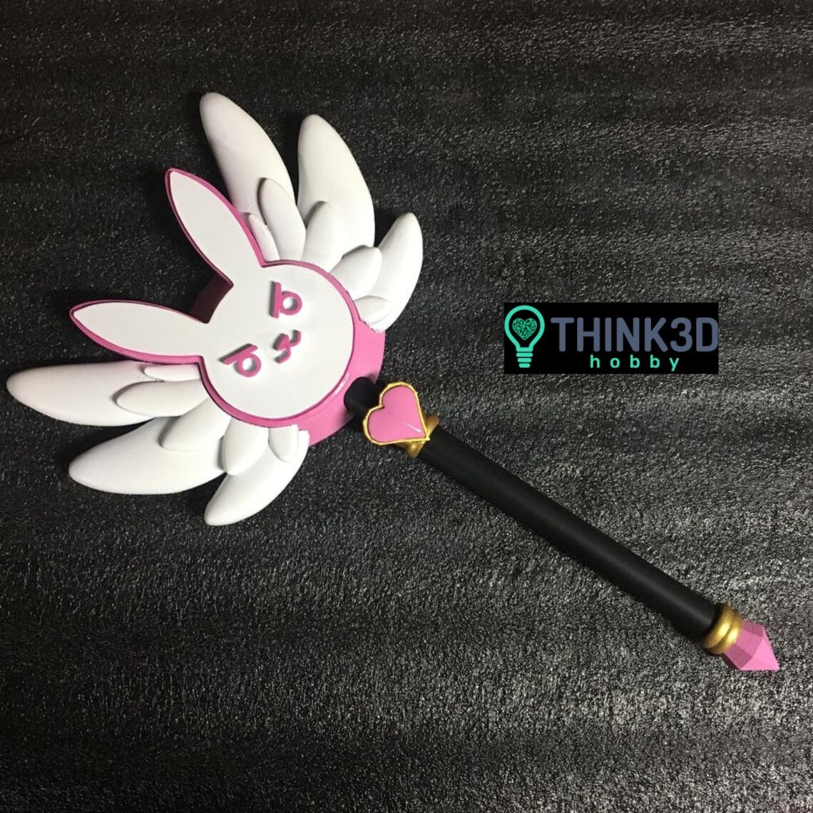 Magical girl D.Va Wand Stl file for 3d printing Etsy