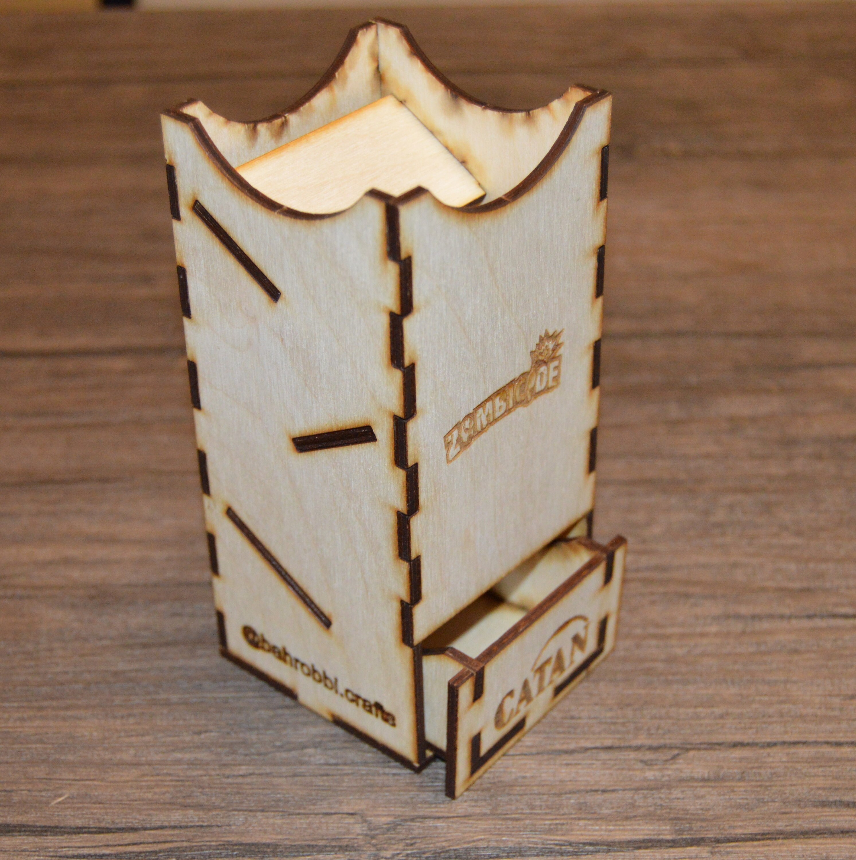 Dice Tower Wood Dice Tower Personalized Dice Tower Etsy