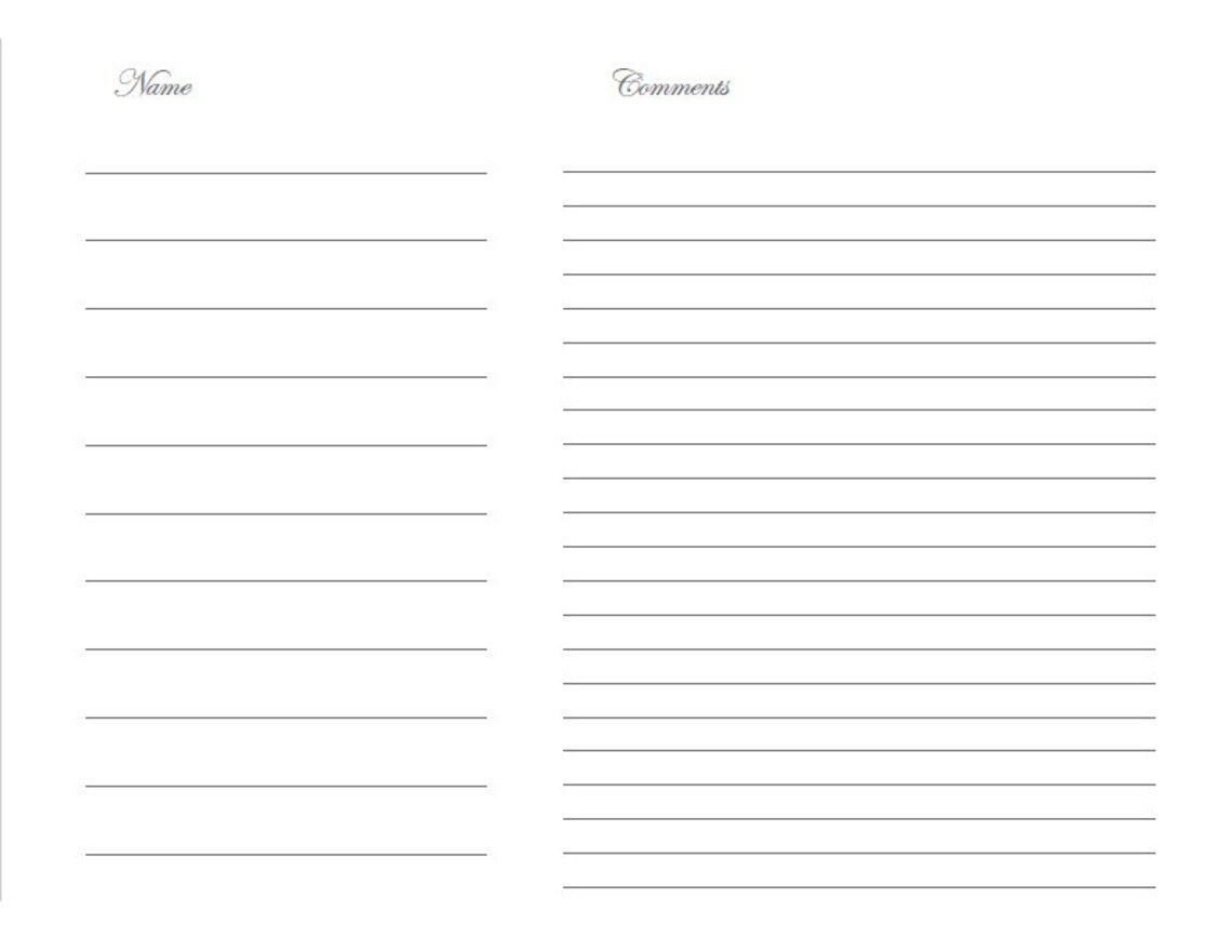 A Celebrated Lifetime Funeral Guest Book Memorial Guest Book Etsy