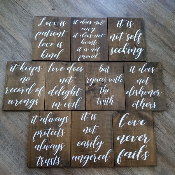 Love is Patient Sign Etsy