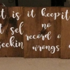 1 Corinthians 13 wedding aisle signs set of 8 boards, size 12x13, Wood stained boards, love is patient, love is kind, wedding ceremony signs