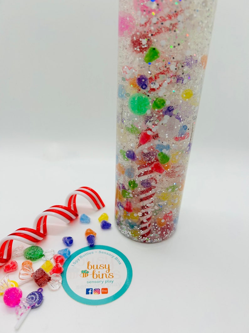 Nutcracker Calming Sensory Bottle Land of Sweets Candyland Calming