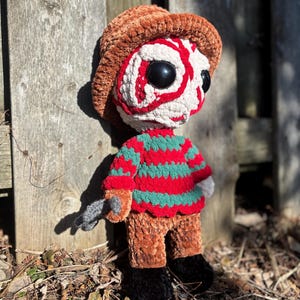 Horror Slashie Plushie Handmade Crochet Fan Art