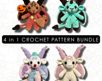 Baphomet Crochet Pattern Bundle: Occult Goat Amigurumi Plush (PDF Download) | By Lyd’s Lunacy