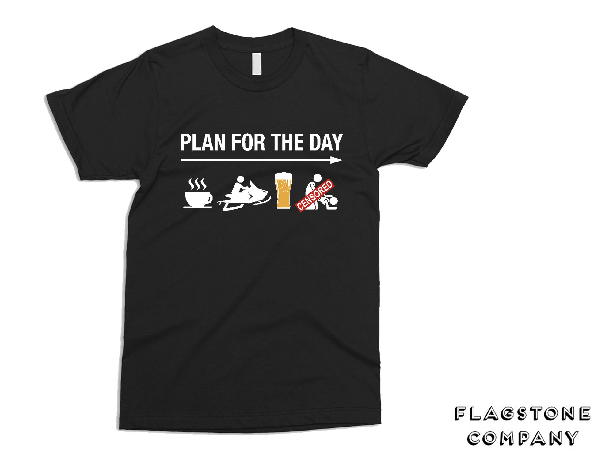 Mens Snowmobile T Shirt Plan for the Day Snowmobiling Gift - Etsy