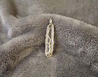 Quartz Wire Tree Pendant