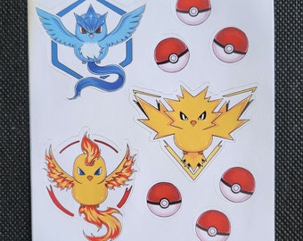 Instinct Valor and Mystic Sticker Sheet