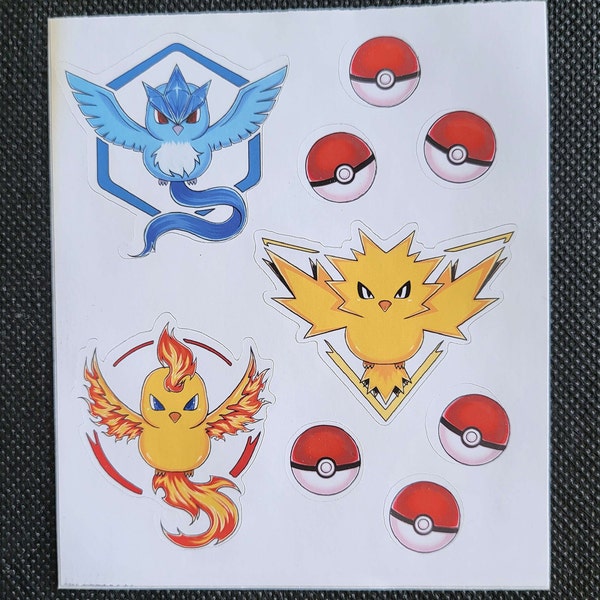 Instinct Valor and Mystic Sticker Sheet