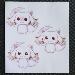 Puella Magi Madoka Magica Kyubey Sticker Sheet