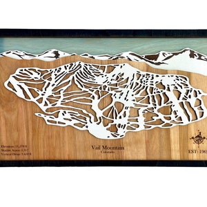 Vail Mountain Resort, Vail, CO - Ski Trail Map, Mountain Map, Snowboard ...