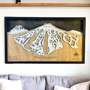 Mount Niseko, Japan: Skihütte, Ski Haus Dekoration, 3D Schicht Berge, Snowboard Dekor