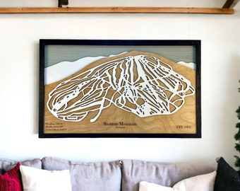 Straßburg Mountain Ski Map: 3D-Holzskigebiet