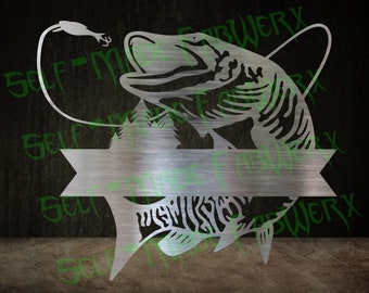 Muskie Design SVG - DXF - PLASMA