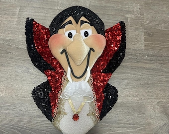 Count Fang the Vampire Pink Edition Wreath Attachment Ready to Ship - Etsy