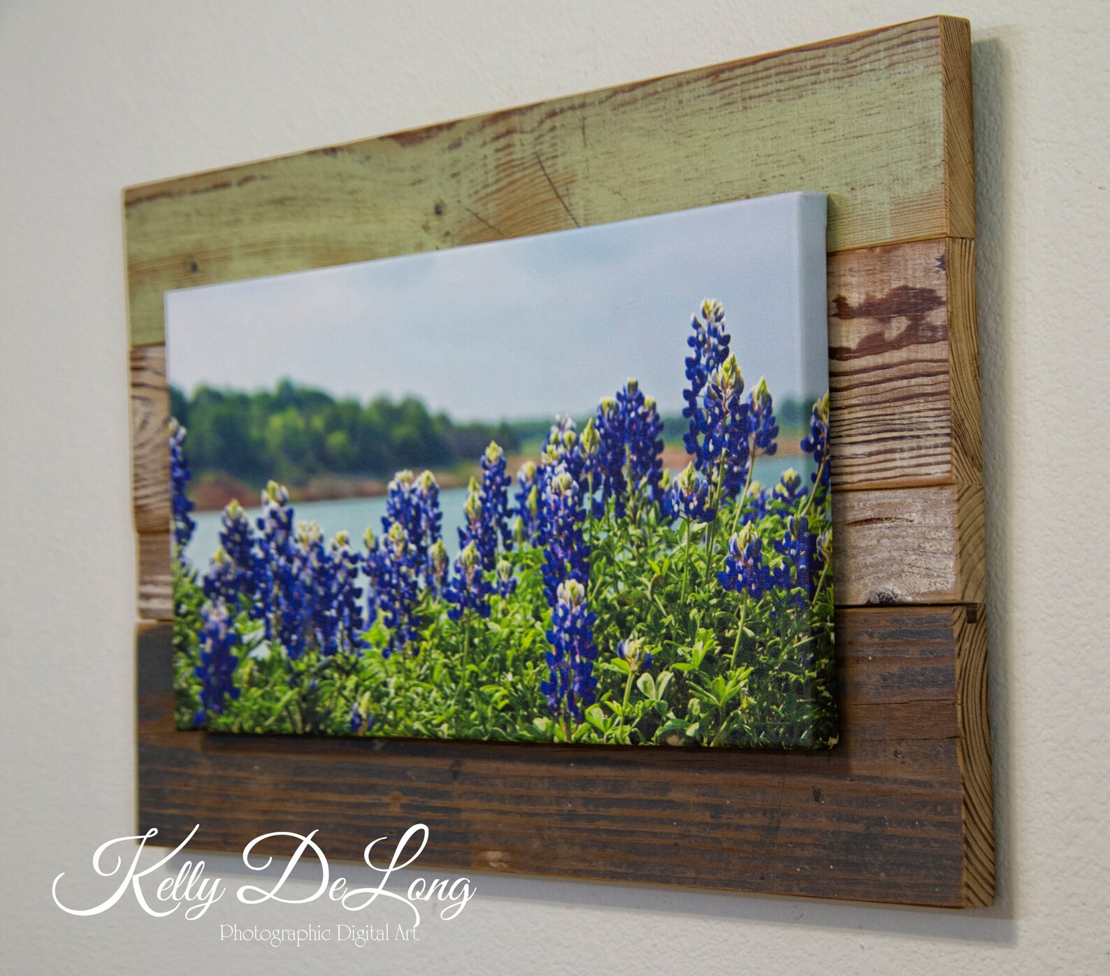 Muleshoe Bend Canvas Wrap Mounted on Reclaimed Etsy