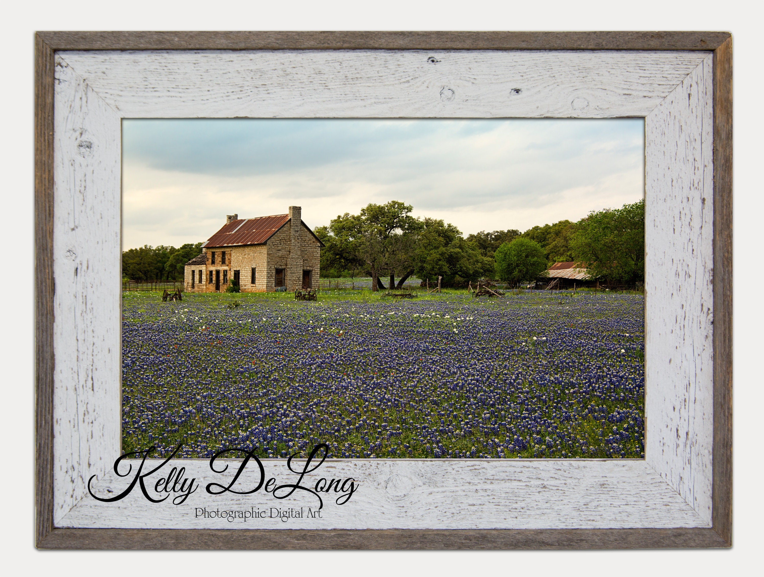Marble Falls House Print, Canvas Wrap or Metal. Historic