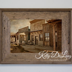 Ghost Town, Movie Set, Western Photographic Art; Print, Gallery Wrap or