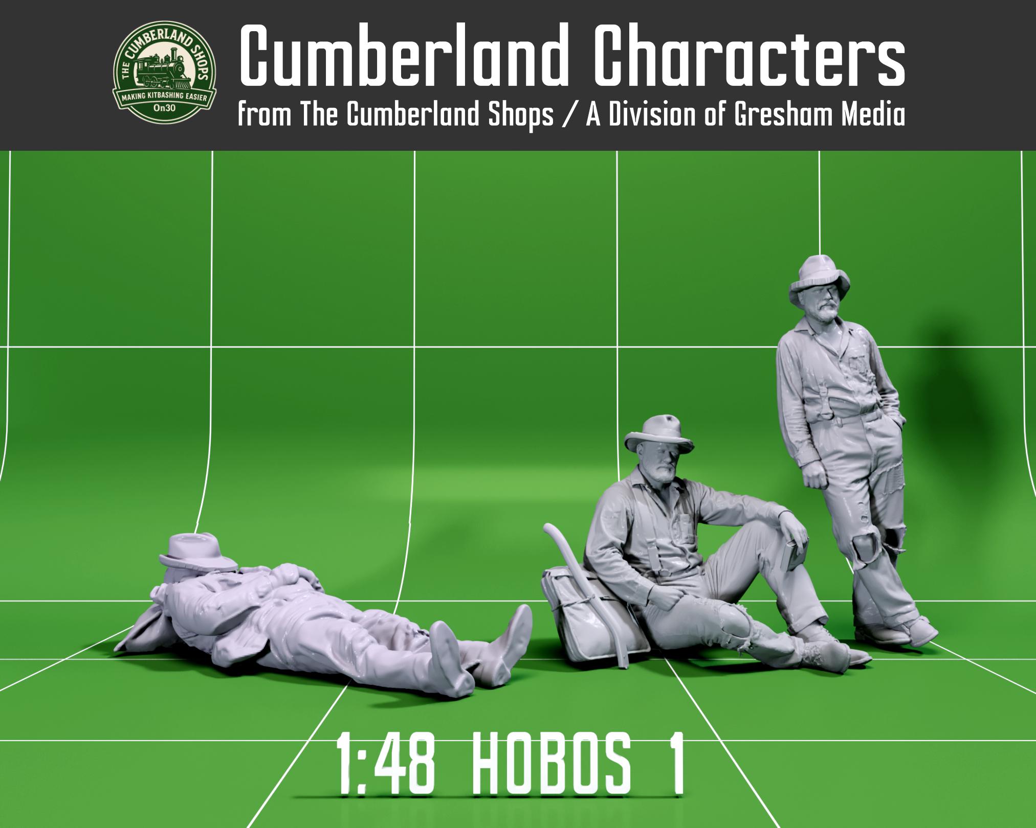 1:48 Hobos #1 [on30, O Scale, Etc.] - Etsy
