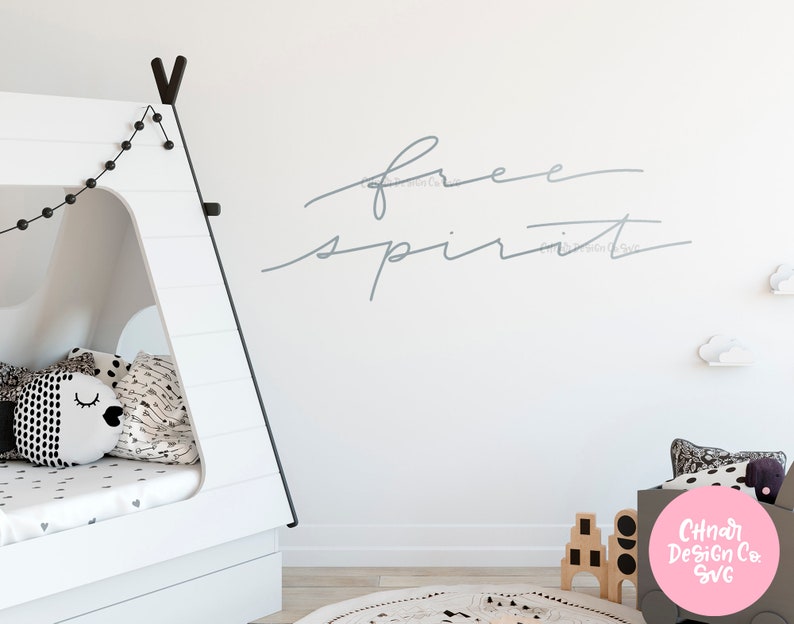 Download Free Spirit Hand Lettered SVG and DXF Cut Files for Cricut | Etsy