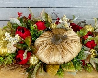 Fall centerpiece, fall table decor, centerpiece for fall, pumpkin centerpiece, centerpiece with pumpkins, rustic centerpiece,