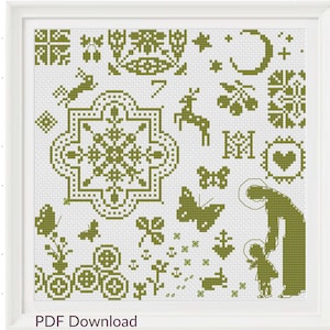 Moeder van onze maker Katholiek kruissteekpatroon pdf digitale download
