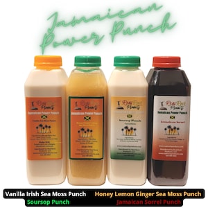 Dr. Sebi grade Irish Sea Moss drinks by Real Rock Products, LLC plus other island favorites