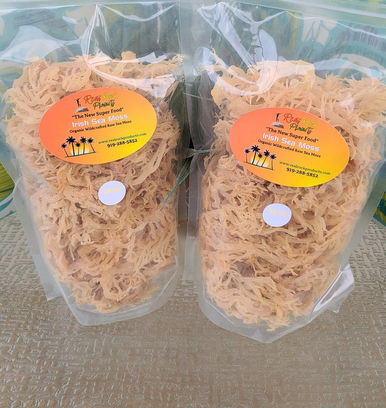 Raw  Organic Wildcrafted Irish Sea Moss by Real Rock Products, LLC 