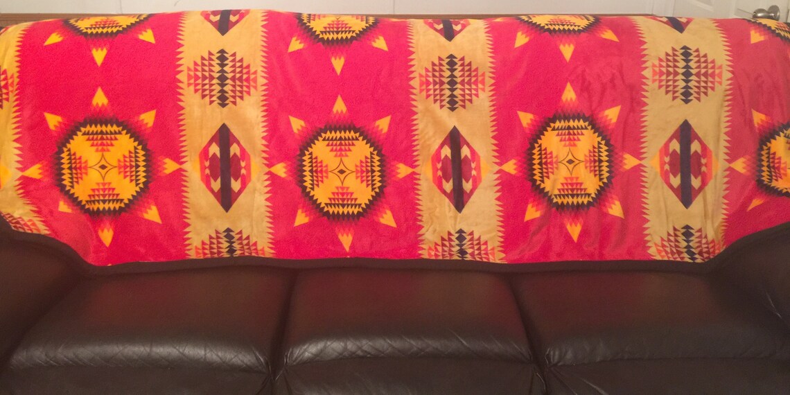 Native American Blanket Reversible Etsy