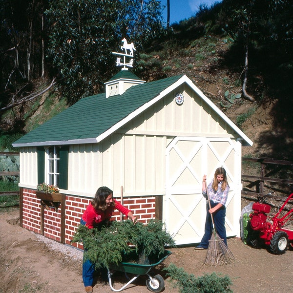 Stable - Barn - Playhouse Plans by Stevenson Projects, DIY, Build Your Own!