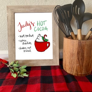 Judy’s Hot Cocoa, The Santa Clause, Christmas printable art