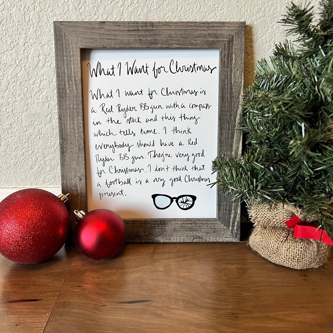 Ralphies Christmas Theme, A Christmas Story, Christmas Printable Art Etsy