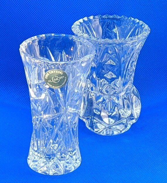 Vintage Lenox Fine Crystal Miniature Bud Vase Made In Czech Etsy