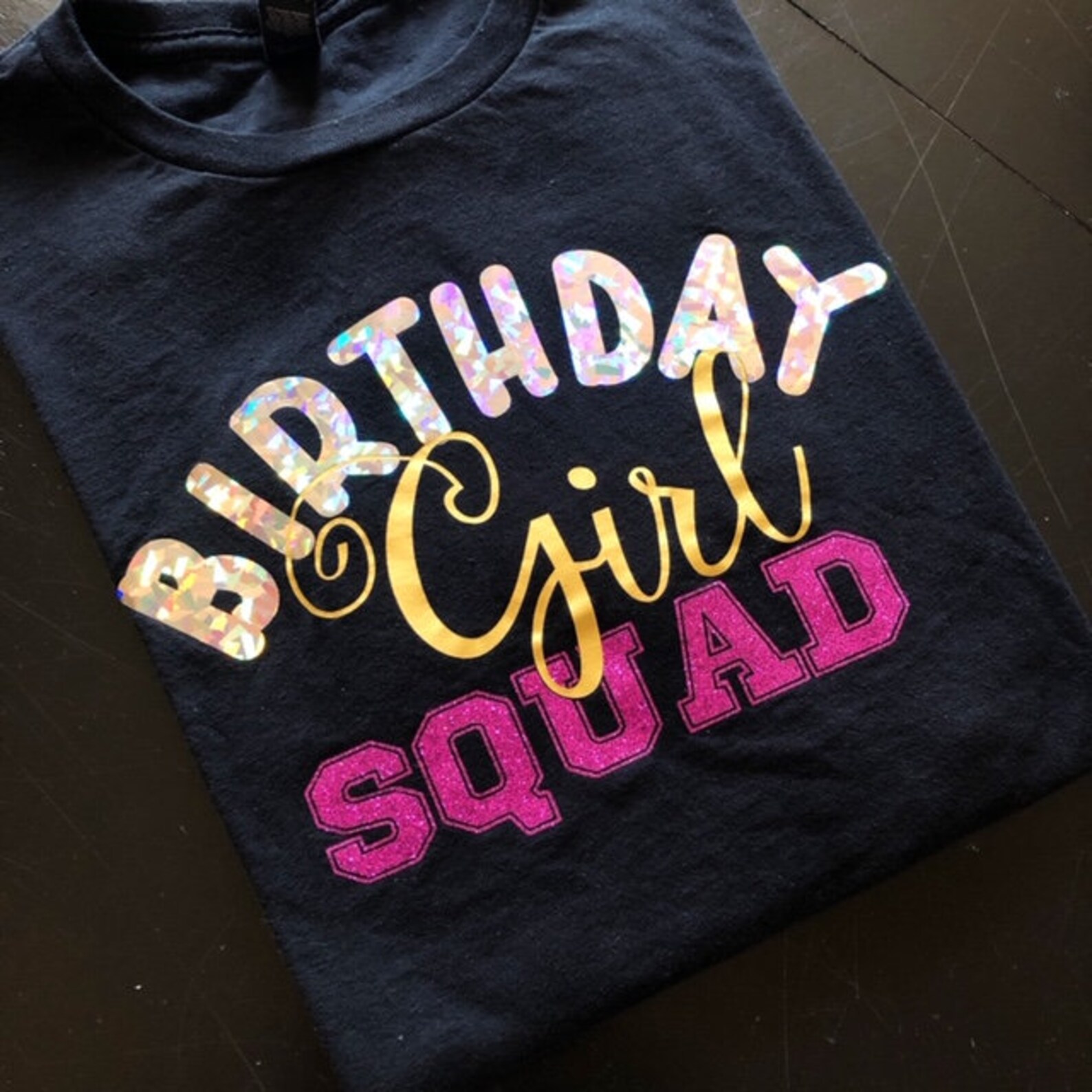 Birthday Girl Squad Tee Matching Tee Birthday Shirt Squad Etsy