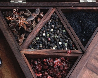 Masala Box, Spice Box, Indian Box, Indian Decor, Decorative Box, Indian spice Box, Accent Box, Jewelry Box