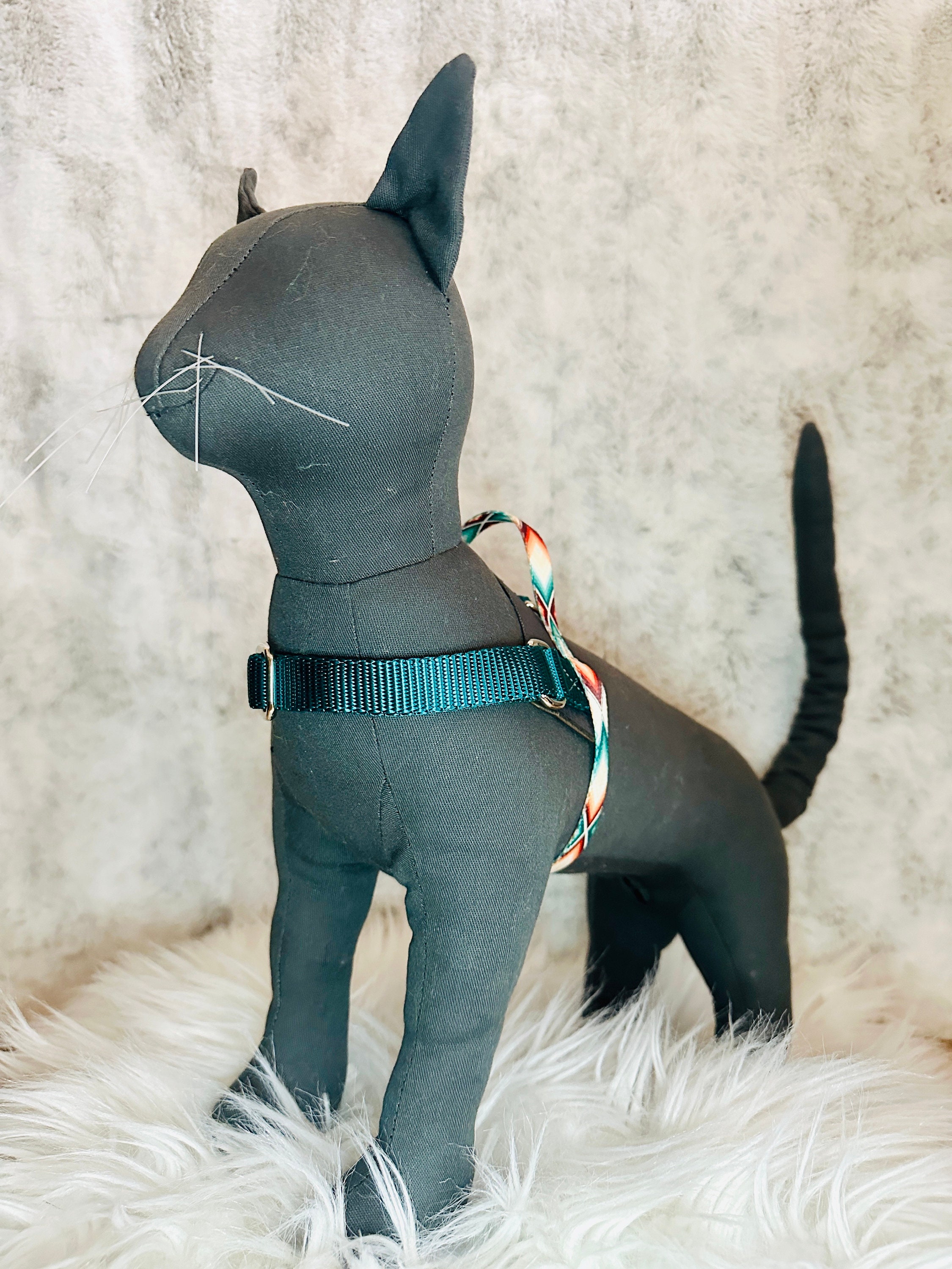 Custom Adventure Cat Harness: Escape-Free, Handmade USA