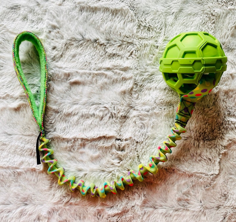 JW Squeaker Dog Tug Toy Bungee YoYo Handmade Critter Etsy