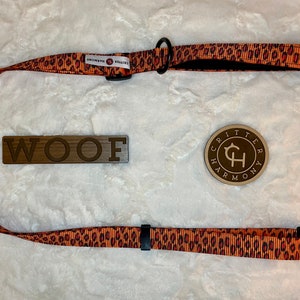 1” Adjustable Dog Leash, Multi Use, Convertible Lead With Neoprene Padded Handle, Colorful Options High Quality Handmade Critter Harmony Pet